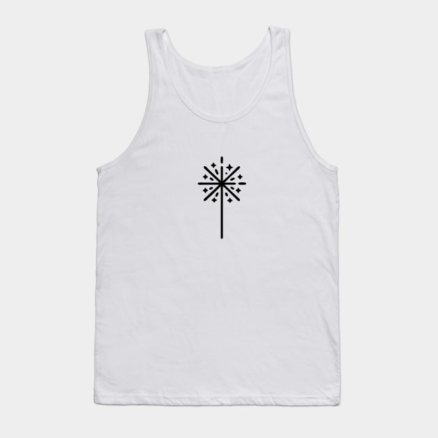 Sparkling New Beginnings: New Year's Eve Art Tank Top by Pawsitive2Print